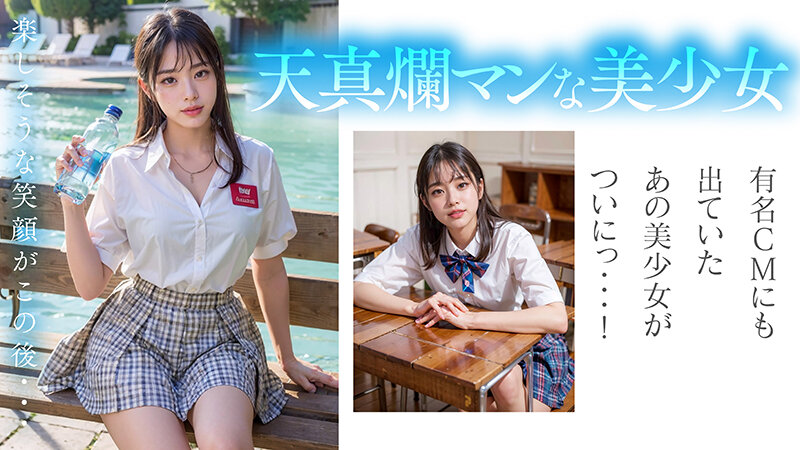 【3.1次元】AI清楚CMモデル 限定出演 上原かすみ 【前編】 - サンプル画像 - 3