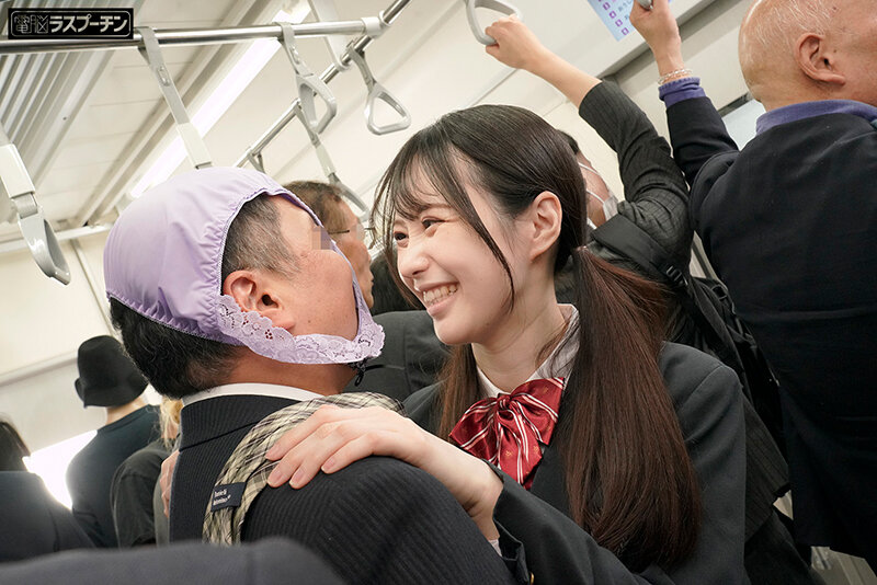 疲れたおじさんリーマンが大好きでわざと満員電車に乗り込み中年精子を搾り取るノーパン痴女女子○生 天馬ゆい - サンプル画像 - 9