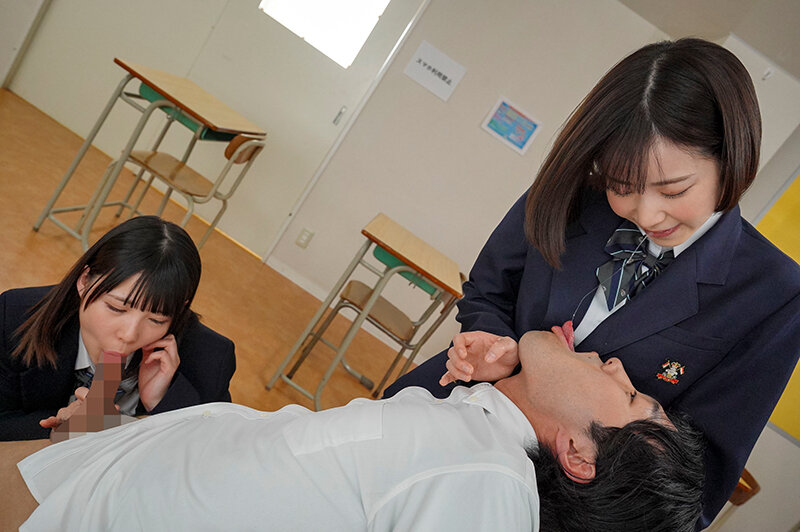 よだれをた～っぷり飲ませてくれる制服美少女のとろっとろベロちゅう唾液性交 - サンプル画像 - 1