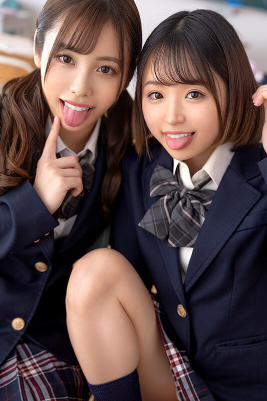 よだれをた～っぷり飲ませてくれる制服美少女のとろっとろベロちゅう唾液性交 有栖舞衣/菊池はる - サンプル画像 - 1
