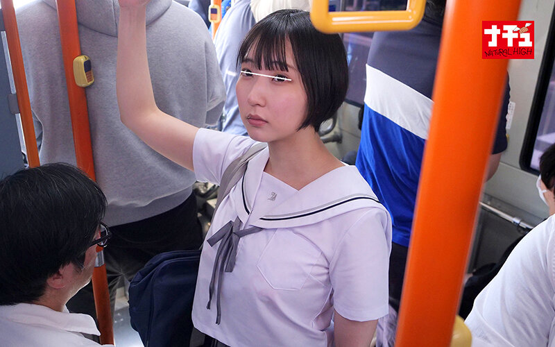 満員バスで対面スロー中出し羞恥に興奮して精子掻き出しオナニーしだすデカ尻J○ - サンプル画像 - 9