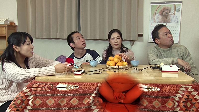 母親と息子がコタツでこっそり近親相姦ゲーム3 - サンプル画像 - 14