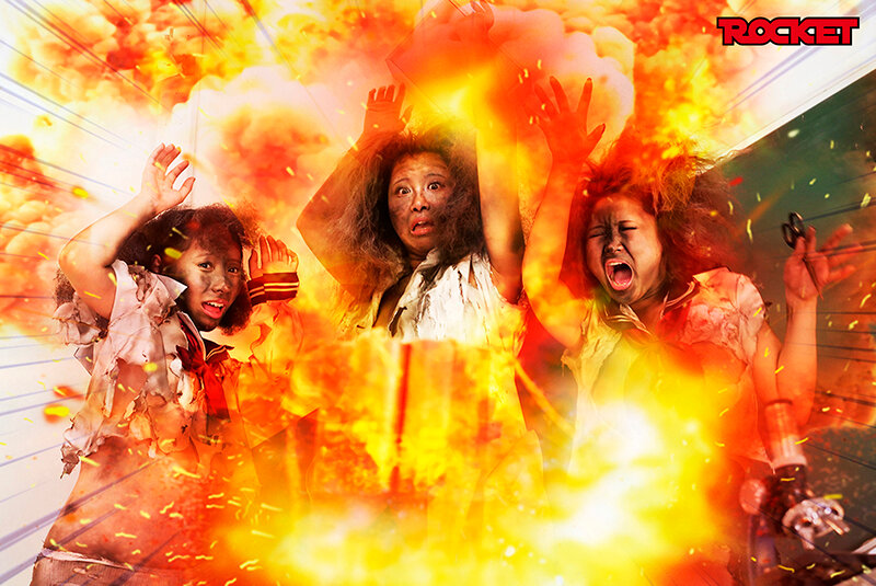 無様エロ再び！裸より恥ずかしい爆発黒焦げ女 パート2 理科の実験完全版 - サンプル画像 - 9