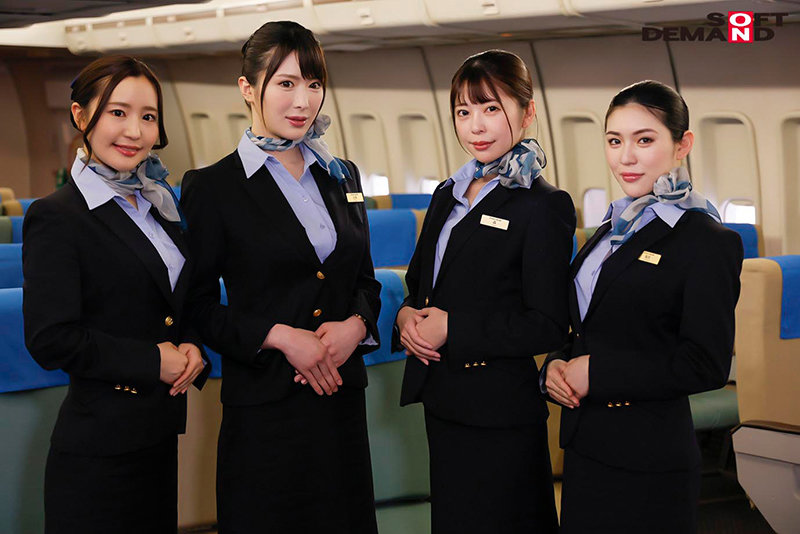 「制服・下着・全裸」でおもてなし またがりオマ○コ航空14 中出し騎乗位便 - サンプル画像 - 15