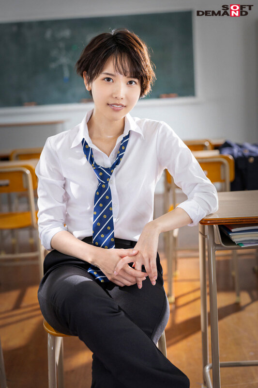 ボーイッシュでイケメンな女友達に「おっぱいが大きくなってるか揉んでみて？」と言われて、そこから会うたびにおっぱいチェックすることになった…柴崎はる - サンプル画像 - 3