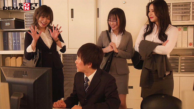 会社の近くに引っ越したせいで、大雨が降った日はちょっとSっ気のある部下3名のたまり場に。無防備なスケスケ姿で誘惑されたボクは遠距離恋愛中のカノジョにナイショで浮気ハーレム逆NTR - サンプル画像 - 3