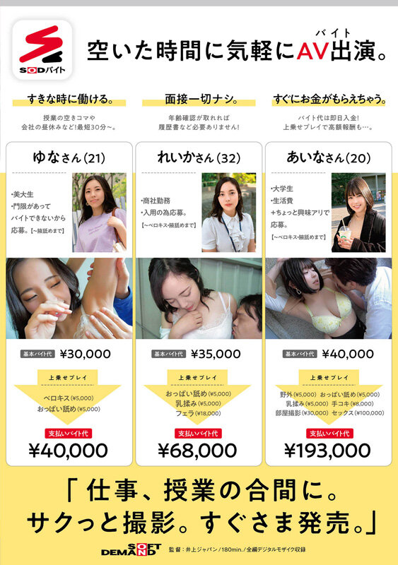 「スキマ時間」で「SODバイト」学校、勉強、仕事のスキマにベロキス、腋舐め。 - サンプル画像 - 1