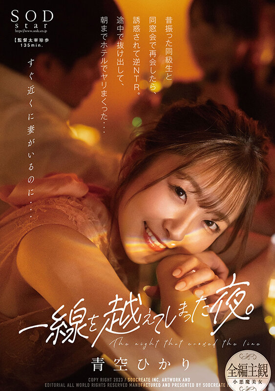 一線を越えてしまった夜。昔振った同級生と同窓会で再会したら、誘惑されて逆NTR。途中で抜け出して、朝までホテルでヤリまくった… 青空ひかり - サンプル画像 - 1