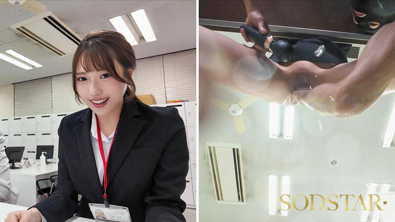 同期のSODSTAR新人天神羽衣と一宮るいが1日SOD女子社員 AV撮影の準備や企画会議など業務体験中にデカチンを即ハメされまくり！人生最大の羞恥に赤面しっぱなし！ - サンプル画像 - 14