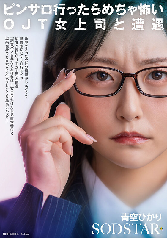 新卒で入った会社の研修がしんどくて息抜きにピンサロ行ったらめちゃ怖いOJT女上司と遭遇「副業バラされたくなければ…」とカマかけたら見事本番OK 以来会社でも自宅でも生ハメしまくり最高にハッピー 青空ひかり - サンプル画像 - 1