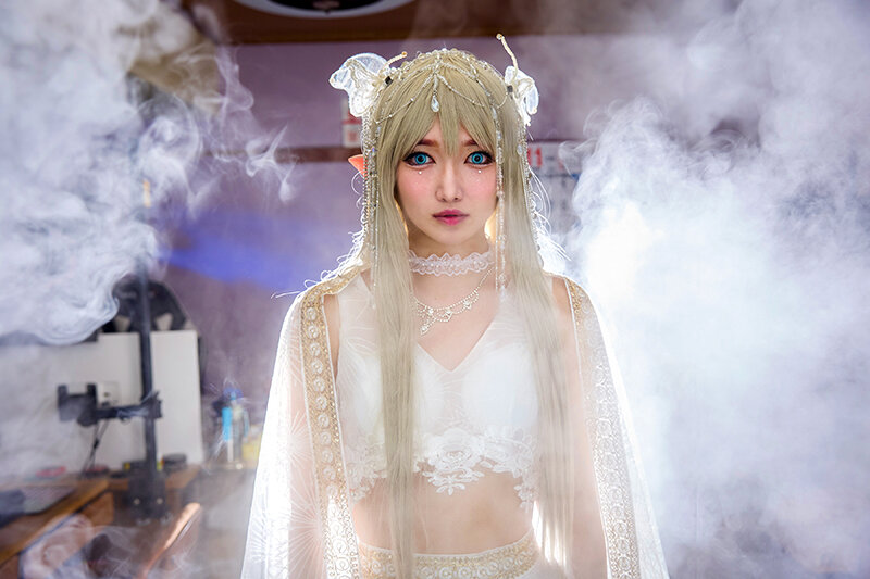 残業廻った0時…ストレスMAXの僕の目の前に突然現れたエルフの優しいフェアリースロートフェラに 社員全員陶酔！倒産寸前にしてヤった！ 十束るう - サンプル画像 - 12