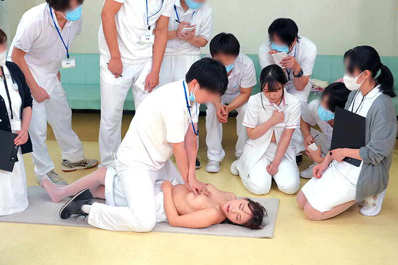 羞恥 生徒同士が男女とも全裸献体になって実技指導を行う質の高い授業を実践する看護学校実習2024 - サンプル画像 - 3