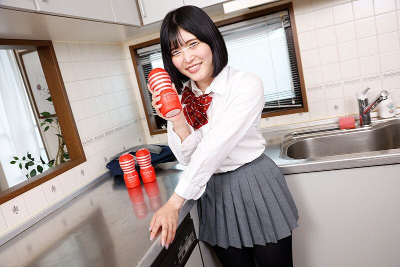 クラスの女子が僕の秘蔵のオナホを見つけ、オナホ使うところ見せてよ！勃起しないと無理だよ！じゃ私の黒タイツパンツ見たら勃起する？2 と、まさかの神展開ゲットだぜ！ - サンプル画像 - 12