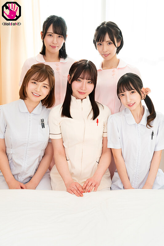 コレが献身的な看護というものなのか…入浴出来ない僕のカラダ（やたらと乳首）を拭いてくれる美人ナースのせいでチ●ポは我慢の限界を迎える…。そんな噂は一気に広まり、欲求不満な5人の白衣の天使達が、入れ替わり立ち代わり僕の乳首を刺激しに病室へやって来る！ - サンプル画像 - 2