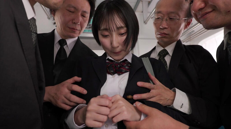 痴●集団に完堕ちした通学中の巨乳女子●生 糸井瑠花 - サンプル画像 - 13