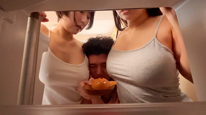 1R（ワンルーム）逆3P 上京してきた無防備すぎる妹2人と都会のメチャ狭ワンルームで爆乳密着共同生活 羽月乃蒼 糸井瑠花 - サンプル画像 - 3