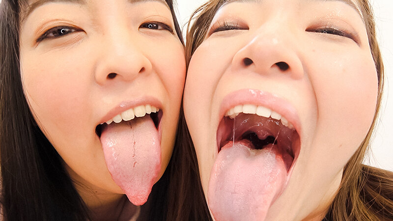 ベロ濃厚密着唾液キス - サンプル画像 - 1