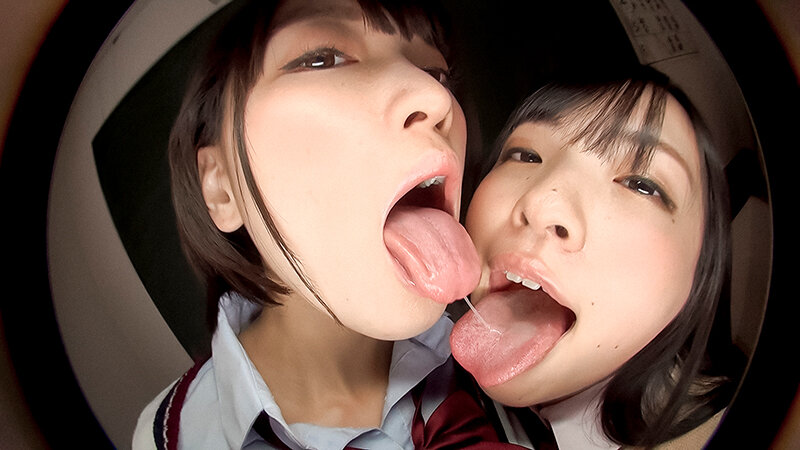 淫語痴女とバーチャル唾液レズ接吻 - サンプル画像 - 10