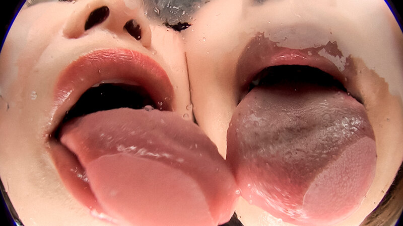 淫語痴女とバーチャル唾液レズ接吻 - サンプル画像 - 13