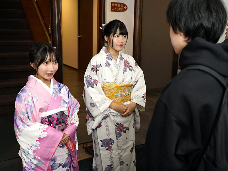 潰れかかった温泉旅館の姉妹女将は持ち前のスキルを活かしたエロすぎる接客で経営を立て直す！ 八森わか菜/由良かな - サンプル画像 - 1