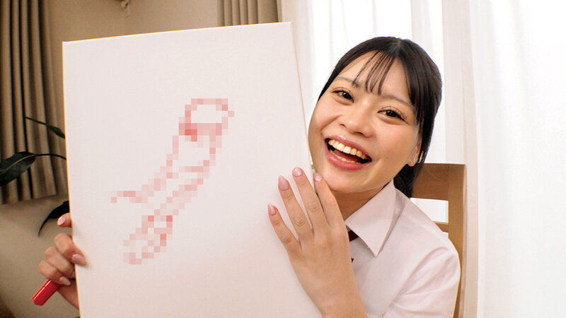 激シコ制服美少女が挑戦！？おち○ぽデッサン！あなたのオマ○コに挿れて欲しいデカチンを描いてくださいw3 - サンプル画像 - 11