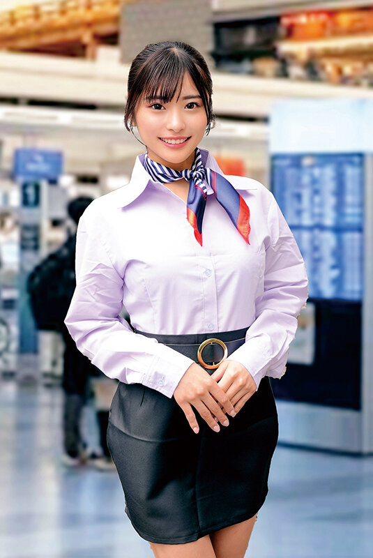 大手航空会社勤務の美人CA（キャビンアテンダント）が童貞チ○ポをノーハンドフェラ早漏改善！気品が溢れる一流のおもてなしフェラで暴発大量射精ごっくん→即フル勃起！元気すぎる童貞チ○ポを放っておけないCAはそのまま筆おろし中出しTAKE OFF - サンプル画像 - 7