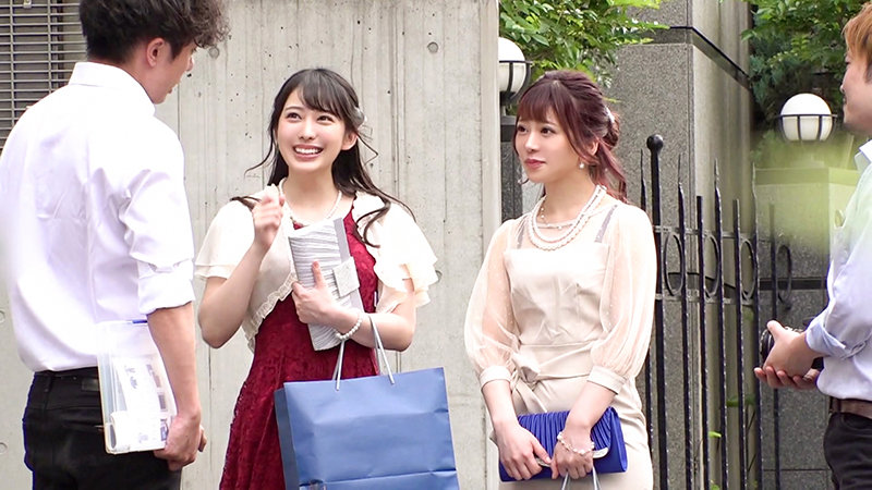 結婚式場付近でモデルのようなパーティドレスを着こなす挙式帰りの女子たちをナンパ！綺麗なフォルムの美女たちに中●しセックス決めちゃいました！！ - サンプル画像 - 4