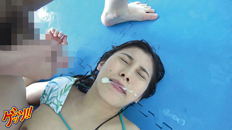 ひとりで泳いでいた水着娘がマナーの悪いDQNスイマーにプール痴●され中出し輪●で屈辱イキ - サンプル画像 - 5