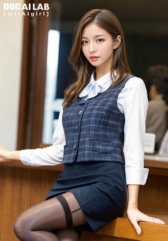 空想制服美少女 AI MODEL AV DEBUT 働くOL編 Vol.02 - サンプル画像 - 17