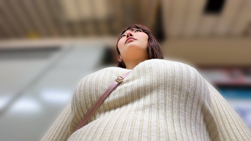 【デカパイスラ女子】＃ネバネバ粘着追跡＃ストラップ喰い込む巨乳観察＃捕獲連れ込みキメ生刺し＃乳汚し - サンプル画像 - 2