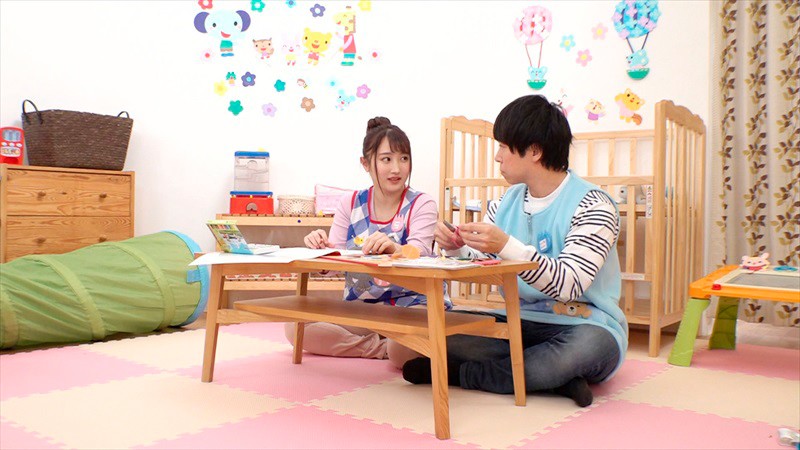 「私も子供が欲しい！」保育園で働くデカ乳保母さんが同僚の男に悩みを相談！妊娠願望強すぎて母性溢れるオッパイでまさかの授乳手コキ！萎え知らずの若いチ●ポを自ら挿入しデカ乳激揺れさせながら何度も中出し懇願！4 - サンプル画像 - 12