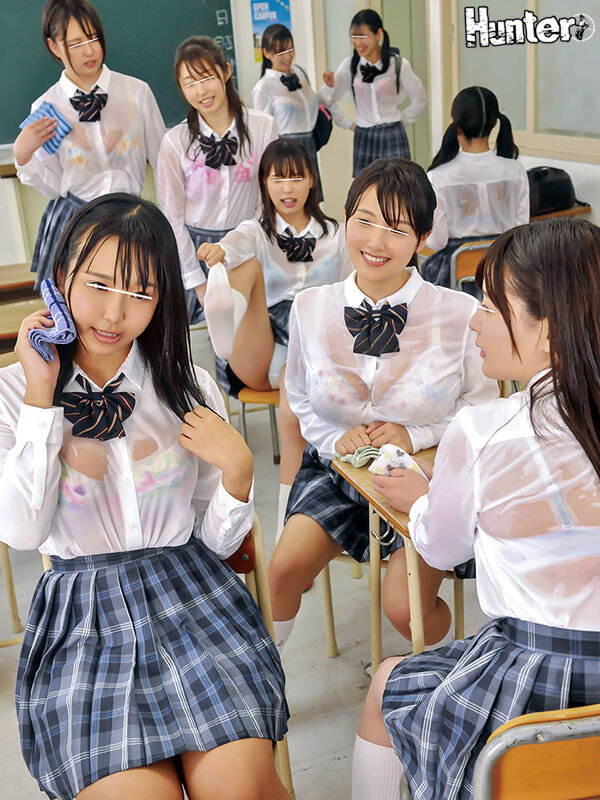 女子校生限定！ブラ透け度200％ ゲリラ豪雨でビショ濡れになった制服女子たちに勃起が止まらず中出しハメ放題BEST16名4時間 - サンプル画像 - 4