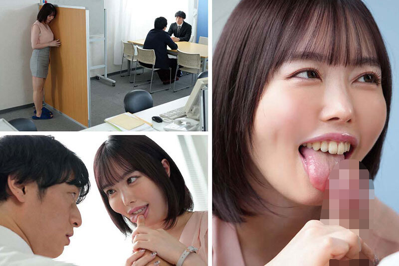 女上司（ワタシ）のフェラ彼女のよりすっごいよ？～彼女がいる部下に追撃フェラチオ！上下のおクチで中出し搾精ドスケベ顔面マ○コOL～ 小栗操 - サンプル画像 - 1