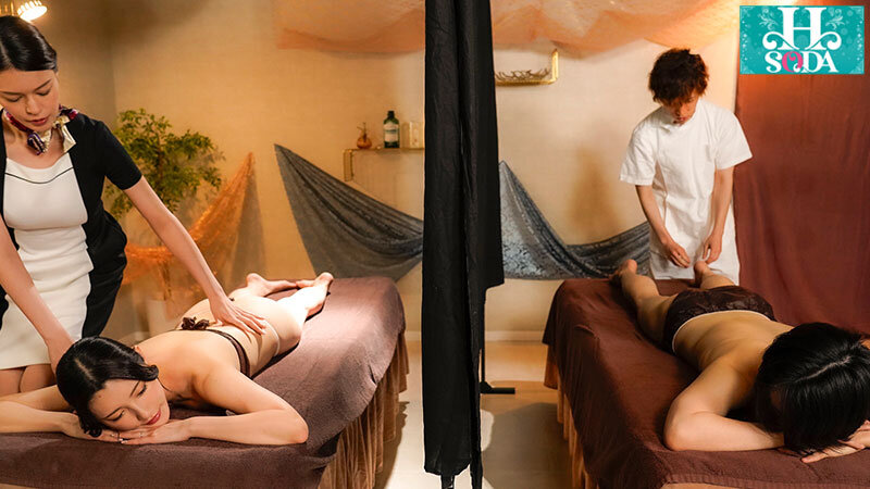 マジックミラーNTRエステ 隣で美乳スレンダーな彼女が寝取られているのに、僕は巨乳お姉さんの凄テクに抗えず、生中セックスしてしまった。 - サンプル画像 - 5