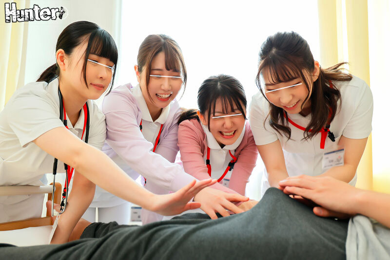 欲求不満な看護師と中出しハーレム乱交！忙しい看護師の息抜きはボクの萎えない絶倫チ○ポ！看護師に囲まれ手コキ＆フェラが日課のハーレム入院生活！ - サンプル画像 - 4