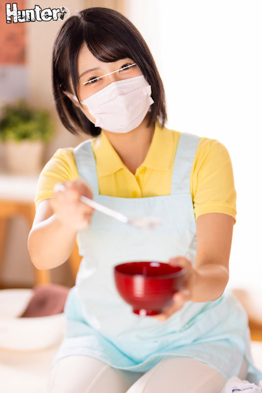 気弱で真面目に働くマスク巨乳ちゃんはセクハラせずにはいられない！マスク下の本性は超エロ女で恥ずかしがりながらも発情！家政婦、介護士、エステ - サンプル画像 - 1