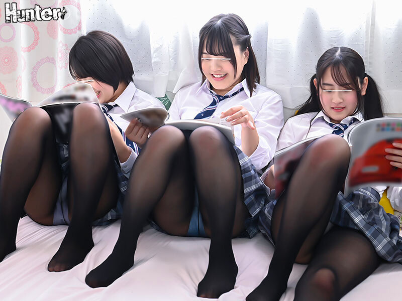 クラスメイトの黒パンスト×制服に大興奮！黒パンストコキフルコース！足・太もも・尻を全部使ってパンストコキしちゃう！ - サンプル画像 - 2