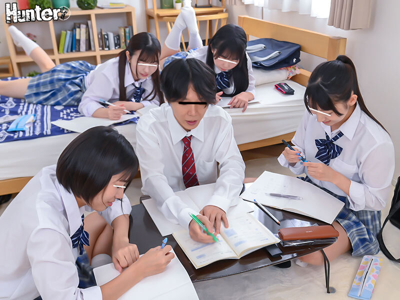 「そんな勉強よりエッチな勉強しようよ」真面目な勉強会がエッチなおち○ちん勉強会に！勉強に飽きたクラスメイト女子が勉強のストレスと性欲を… - サンプル画像 - 2