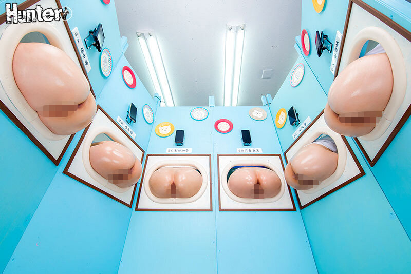 『壁尻展覧会』美術部の文化祭の特設コーナーは女子部員たち自らの生尻を展示する壁尻！見て触れて挿れて楽しめるスケベすぎる芸術作品の展覧会！ - サンプル画像 - 1