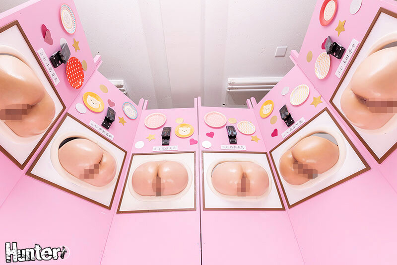 『壁尻展覧会』2 美術部の文化祭の特設コーナーは女子部員たち自らの生尻を展示する壁尻！見て触れて挿れて楽しめるスケベすぎる芸術作品の展覧会！ - サンプル画像 - 1