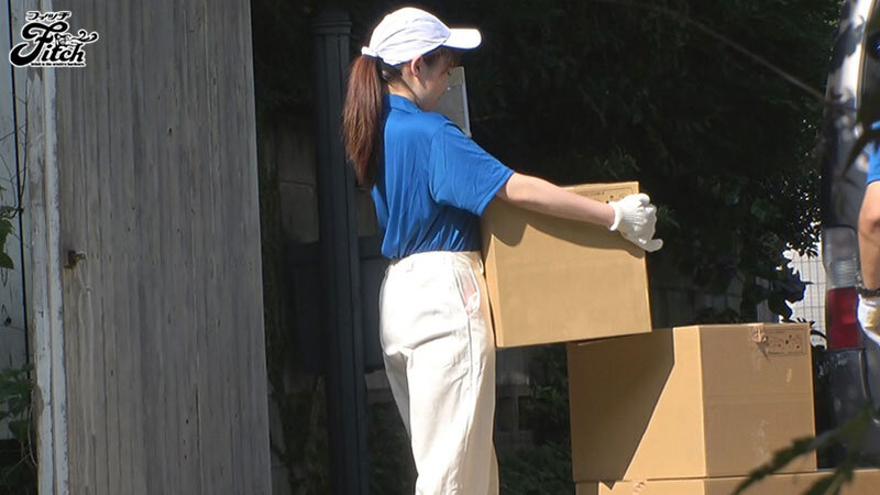 Hカップの引越し屋めいちゃんAVデビュー！誰でも早漏にしちゃう名器にたっぷり中出し！ - サンプル画像 - 1