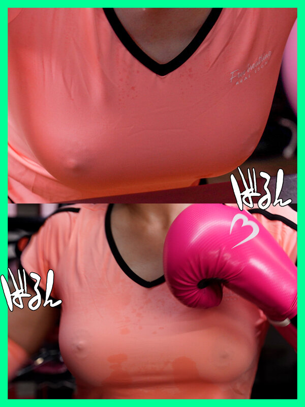 パーソナルトレーニングにやってきた外資系OLが巨乳すぎる！汗だくノーブラおっぱいに夢中になってご新規会員さんに禁断の中出し わか菜ほの - サンプル画像 - 2