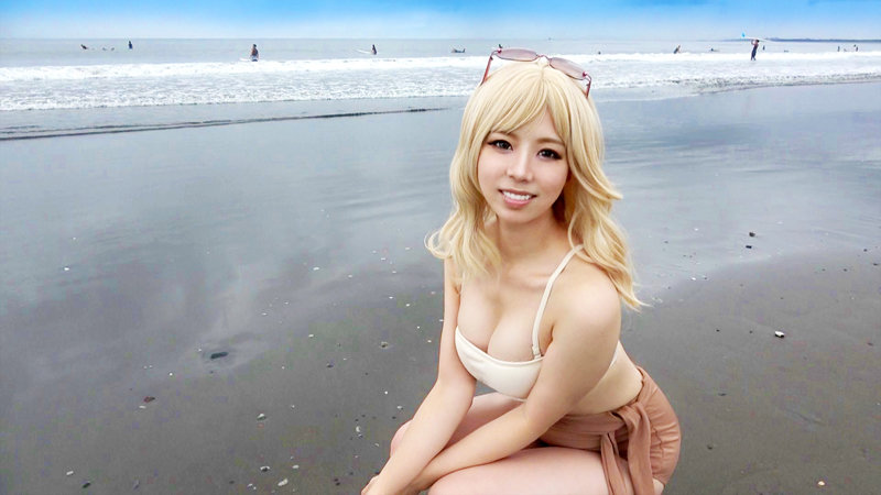 海でナンパしたギャルはビッチビッチに活きがいい潮吹き大漁ビッチ！！ルミ - サンプル画像 - 3