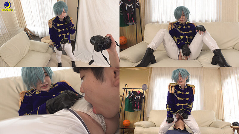 男装コスプレイヤーの未開発デカクリま○こを舐め堕としクンニ調教でお漏らし中毒に仕立て上げ 中出しするいいなりオフパコ撮影会 姫野らん - サンプル画像 - 1