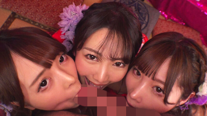 迷い込んだ先は極上の遊郭…妖艶なささやきと舐めテクでとことん焦らす極乳ハーレム遊郭 - サンプル画像 - 14