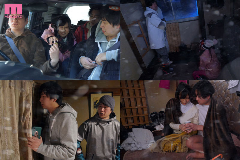 雪山遭難NTR ～カレを見失い吹雪の中、チャラ男と体温を分け合い中出しされ続けた13時間～ 穂花あいり - サンプル画像 - 1