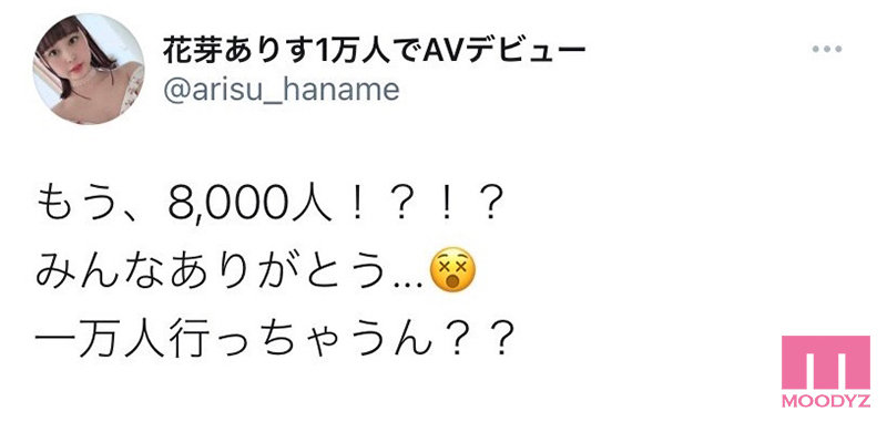 着エロイメージアイドルの大胆宣言！ SNSフォロワー一万人でAVデビュー！！ AV出演宣言からセックス解禁までの約180日間の全記録！！ 花芽ありす - サンプル画像 - 1