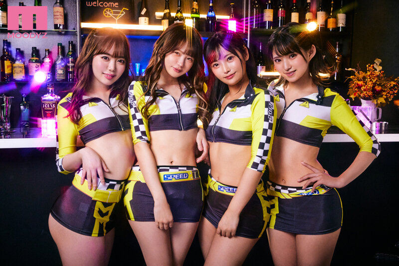 美尻ガールズバー美少女ハーレム 肉尻揺らして腰を振る密着挟み撃ちプレスで何度も射精せるスケベ接客 百瀬あすか 松本いちか 久留木玲 渚みつき - サンプル画像 - 10