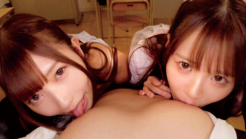 小悪魔教え子2人に放課後ホテルに連れ込まれ…。どちらと付き合うか答えるまで、上下のクチでむさぼり奪い合い搾精させられた教育実習生のボク。 - サンプル画像 - 6