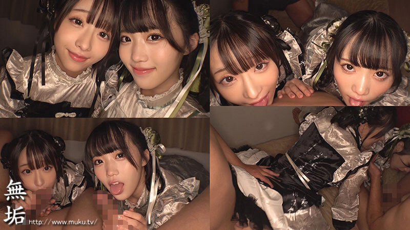 新気鋭ロ●ータ服の仲良し2人組。百合に挟まり乱れさせる発情オフパコ着衣交尾。 有馬美玖 小島みこ - サンプル画像 - 13
